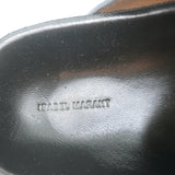 Isabel Marant Mirvin Clogs Dark Green Suede Size 37 Flat Mules NEW