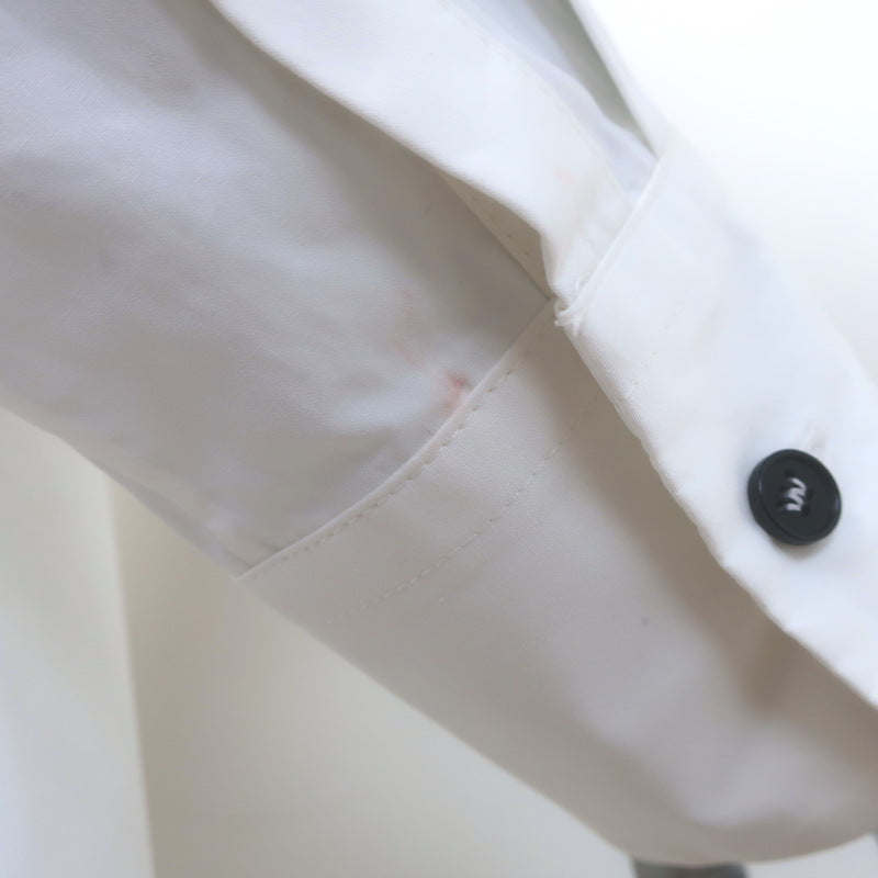 Jil Sander Bell Midi Shirtdress White Cotton Poplin Size 36