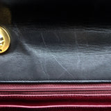 Vintage Chanel 1994 Jumbo Mademoiselle Flap Bag Black Leather Crossbody