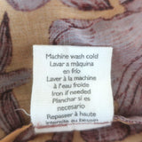 Carolina K Tassel-Tie Blouse Light Purple/Orange Floral Print Cotton Size Small