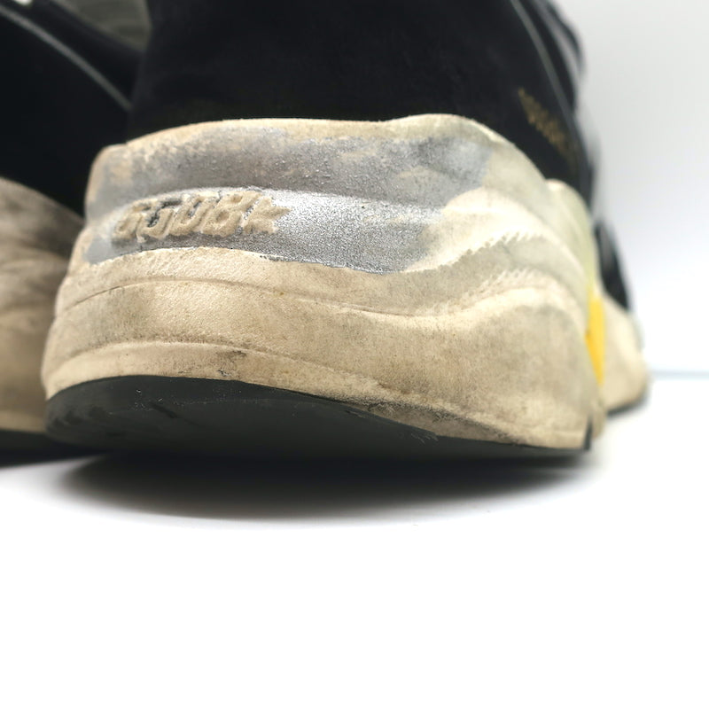 Golden Goose Running Sole Sneakers Black Suede Size 42