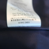 Gucci Retro GG Striped Blazer Navy/Red Wool-Silk Size 42 One-Button Jacket NEW