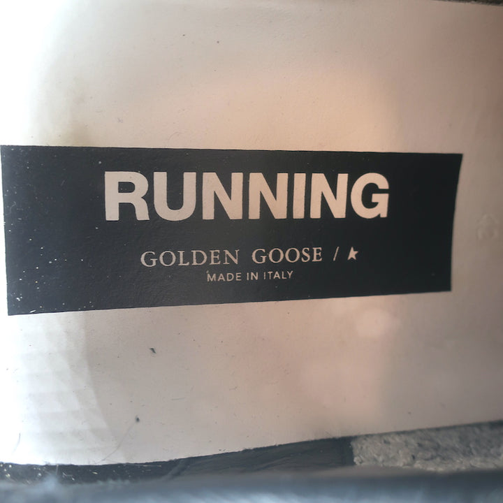 Golden Goose Running Sole Sneakers Black Suede Size 42