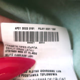 Prada Cutout-Back Sleeveless Midi Dress Green Leaf Print Paper Fabric Size 38