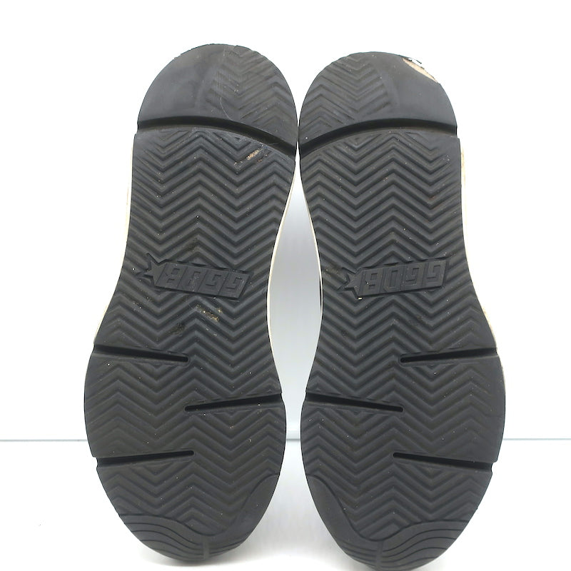 Golden Goose Running Sole Sneakers Black Suede Size 42