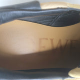 Loewe Flow Runner Low Top Sneakers Beige Suede & Black Leather Size 37