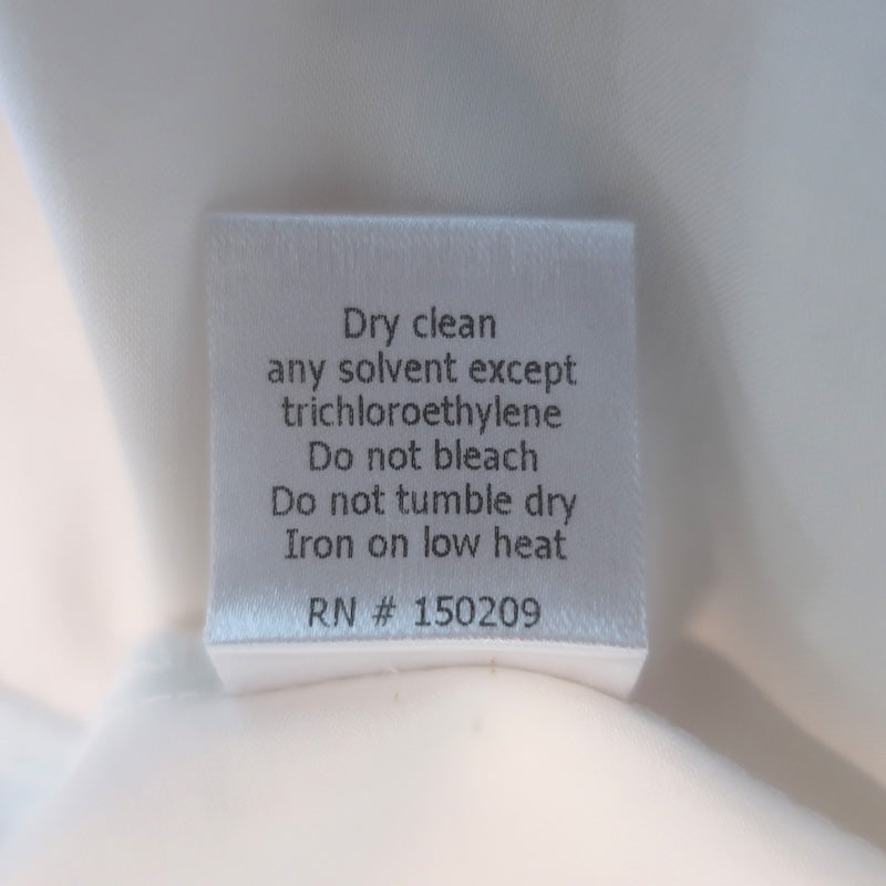 La Ligne Ina Puff Sleeve Tiered Midi Dress White Cotton Poplin Size Medium