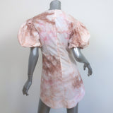 A.L.C. Puff Sleeve Mini Dress Jess Light Pink Tie Dye Cotton Size 2
