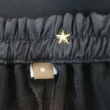 Peter Cohen Belle Flared Pants Black Jersey Size Small