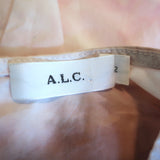 A.L.C. Puff Sleeve Mini Dress Jess Light Pink Tie Dye Cotton Size 2
