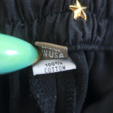 Peter Cohen Belle Flared Pants Black Jersey Size Small