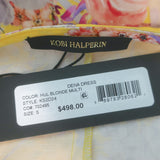 Kobi Halperin Dena Midi Wrap Dress Yellow Floral Print Size Small NEW