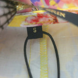 Kobi Halperin Dena Midi Wrap Dress Yellow Floral Print Size Small NEW