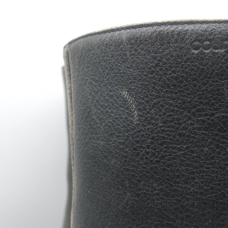 Courreges Rider Boots Black Patina Leather Size 40