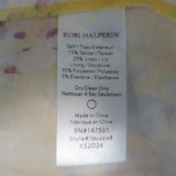 Kobi Halperin Dena Midi Wrap Dress Yellow Floral Print Size Small NEW