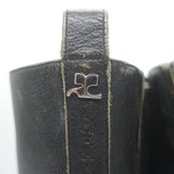 Courreges Rider Boots Black Patina Leather Size 40