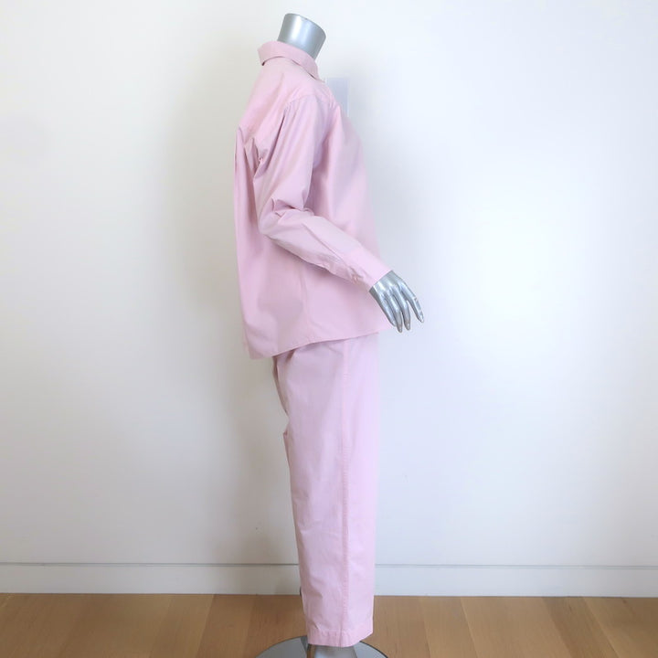 Casey Casey Drays Travail Shirt &amp; Jude Pants Set Pink Cotton Size Small/Medium