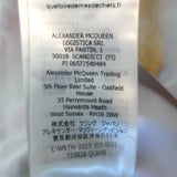 Alexander McQueen A-Line Midi Dress White/Multi Floral Print Poplin Size 38