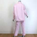 Casey Casey Drays Travail Shirt & Jude Pants Set Pink Cotton Size Small/Medium