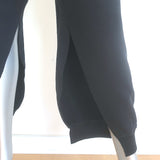 MM6 Maison Margiela Split Cuff Sweatpants Black Cotton-Blend Size Medium