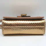 Jimmy Choo Rebel Mini Crossbody Bag Ballet Pink/Rose Gold Elaphe Snakeskin