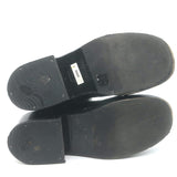 Courreges Rider Boots Black Patina Leather Size 40