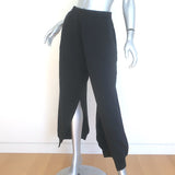 MM6 Maison Margiela Split Cuff Sweatpants Black Cotton-Blend Size Medium