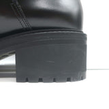 Christian Dior D-Fight Lace-Up Combat Boots Black Stretch Leather Size 42