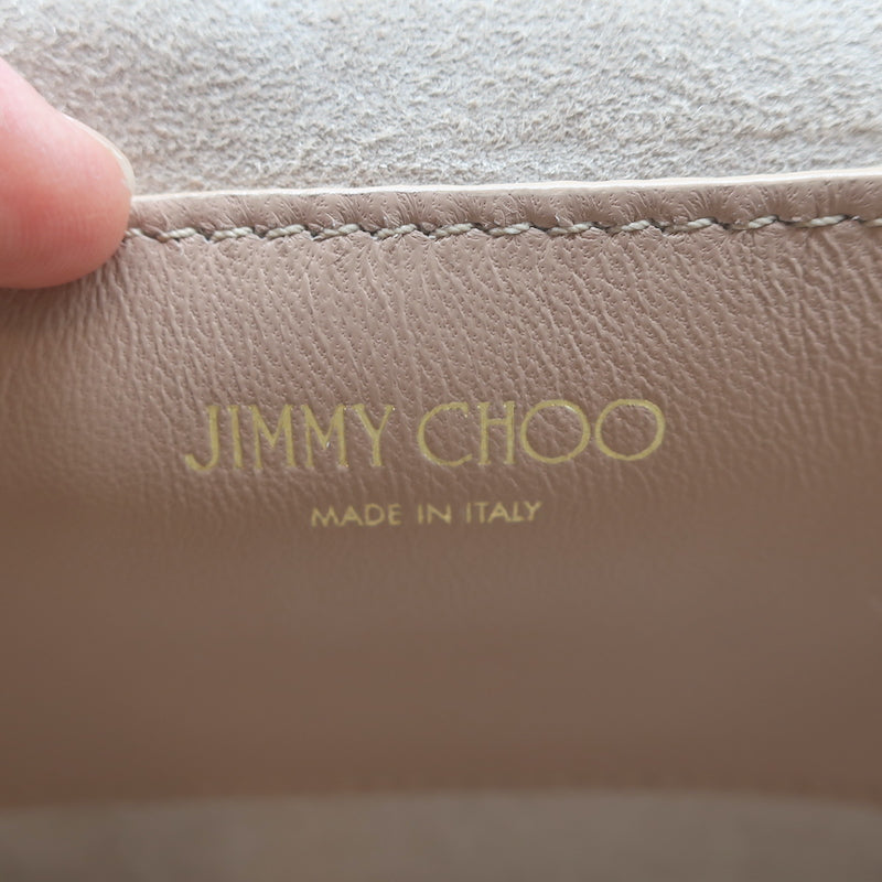 Jimmy Choo Rebel Mini Crossbody Bag Ballet Pink/Rose Gold Elaphe Snakeskin