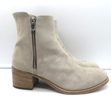 Officine Creative Denner Side-Zip Ankle Boots Taupe Suede Size 40 NEW