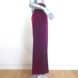 Avant Toi Hand-Painted Silk Palazzo Pants Raspberry Size Medium