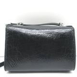 Jimmy Choo Rebel Soft Mini Crossbody Bag Black Studded Crinkled Leather NEW