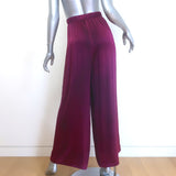 Avant Toi Hand-Painted Silk Palazzo Pants Raspberry Size Medium