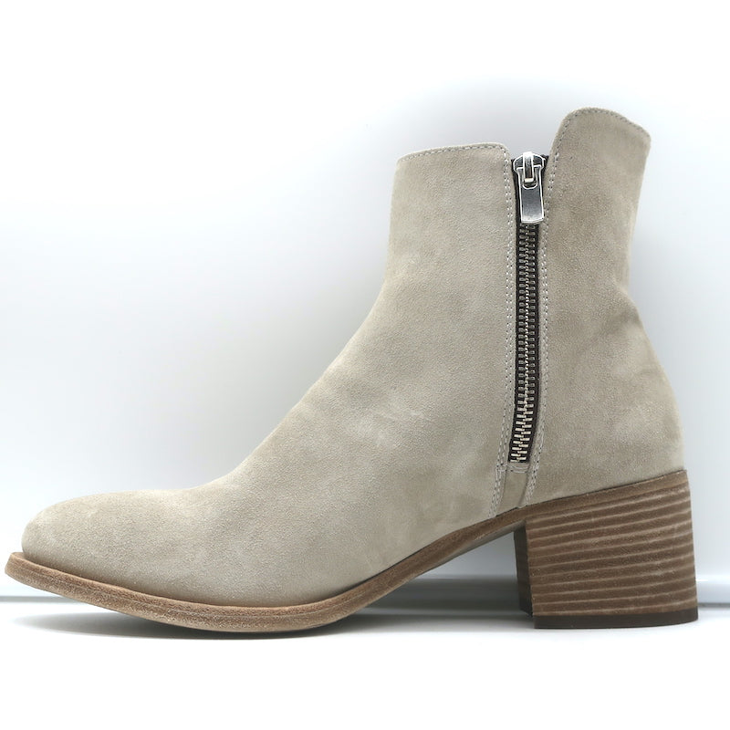 Officine Creative Denner Side-Zip Ankle Boots Taupe Suede Size 40 NEW