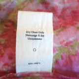 LoveShackFancy Blouse Ronalda Pink Floral Print Cotton-Silk Size Extra Small