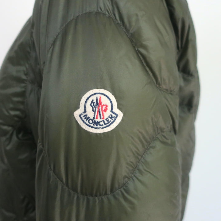 Moncler Saire Quilted Down Puffer Jacket Army Green Size 1