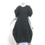 Stella McCartney Broderie Anglaise Puff Sleeve Dress Black Linen-Blend Size 42