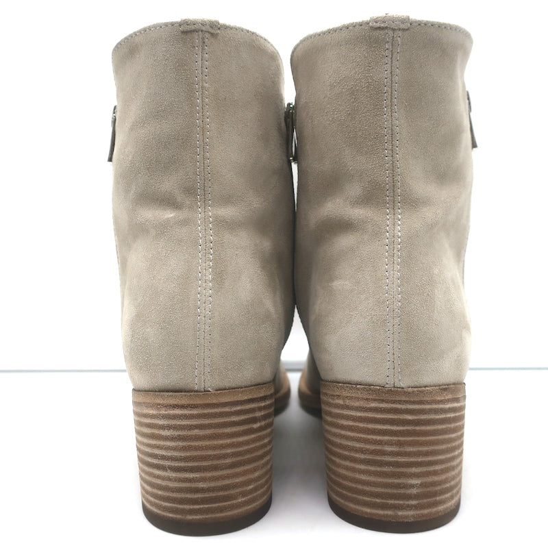 Officine Creative Denner Side-Zip Ankle Boots Taupe Suede Size 40 NEW