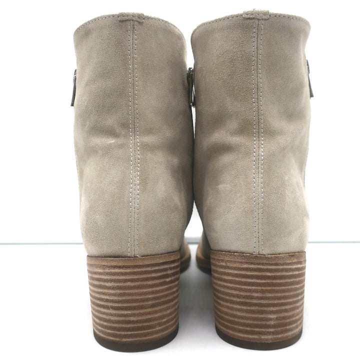 Officine Creative Denner Side-Zip Ankle Boots Taupe Suede Size 40 NEW