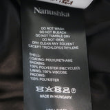 Nanushka Duy Vegan Leather Padded Bomber Jacket Black Size Small NEW