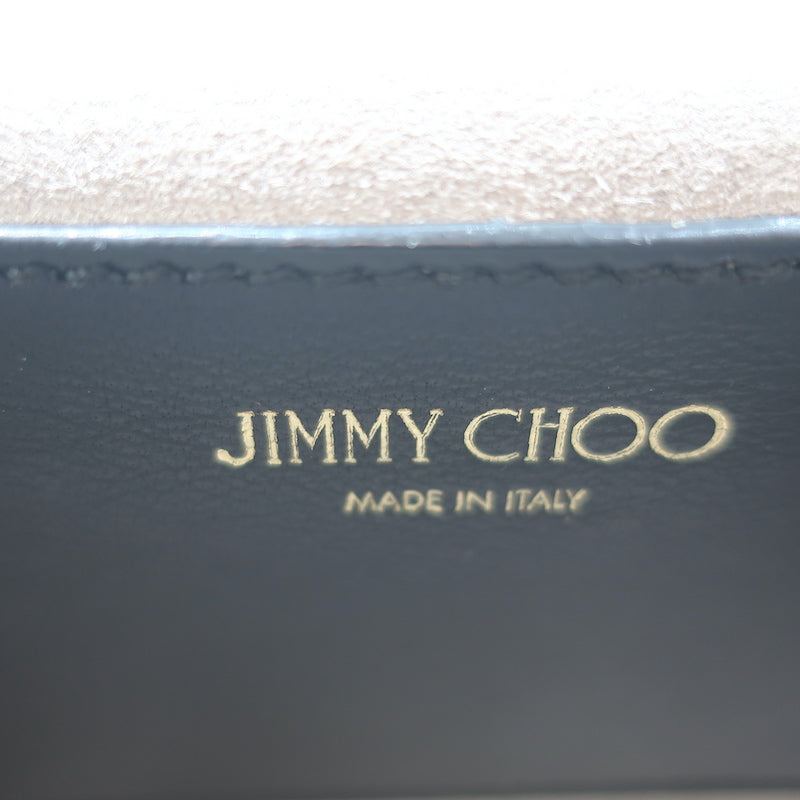 Jimmy Choo Rebel Soft Mini Crossbody Bag Black Studded Crinkled Leather NEW