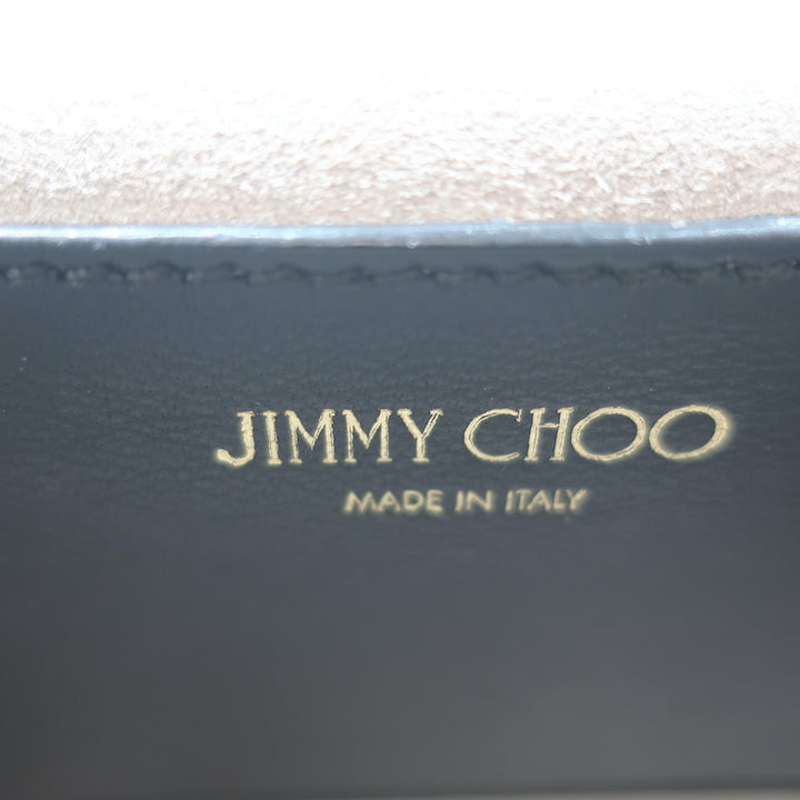 Jimmy Choo Rebel Soft Mini Crossbody Bag Black Studded Crinkled Leather NEW