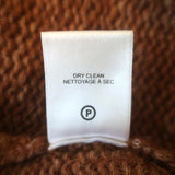 A.L.C. Hollis Fair Isle Crewneck Sweater Brown/Pink Alpaca-Wool Size Extra Small