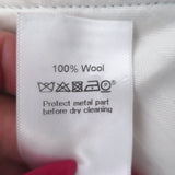 Celine Zip-Front Wide Leg Pants Black Ribbed Wool Size 38