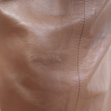 Dusan Leather Carrot Pants Brown Size Small
