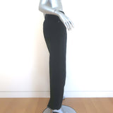 Celine Ankle-Slit Straight Leg High Rise Jeans Black Denim Size 40
