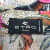 Etro Butterfly Floral Print Shirt Multicolor Cotton Size 40 Long Sleeve Top