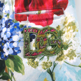 Dolce & Gabbana Kids Track Pants Light Blue Garden Print Cotton Size 11/12