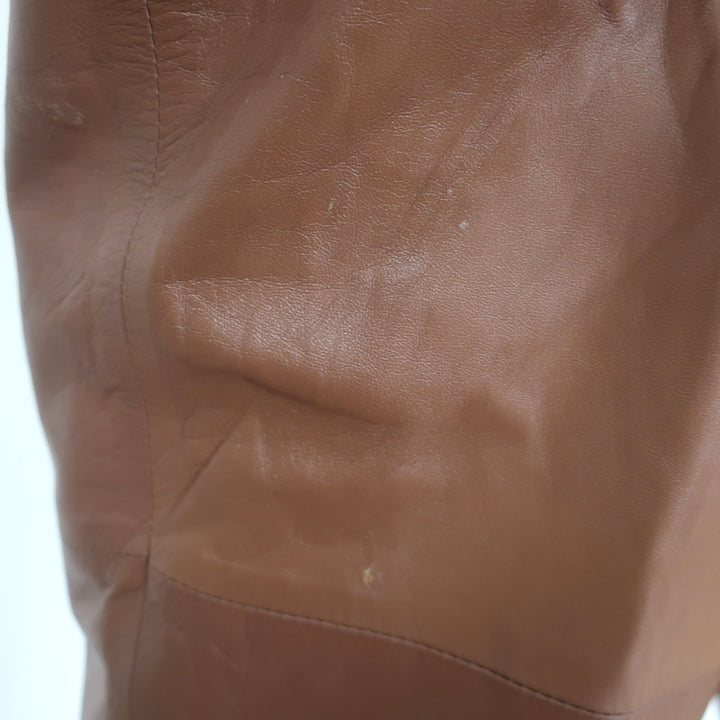 Dusan Leather Carrot Pants Brown Size Small
