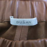 Dusan Leather Carrot Pants Brown Size Small